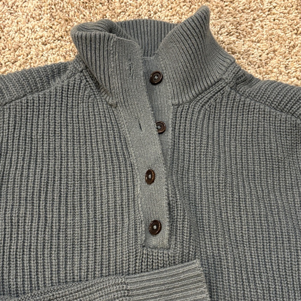 Pact Women's blue collar Sweater 100% organic cotton - Picture 4 of 15